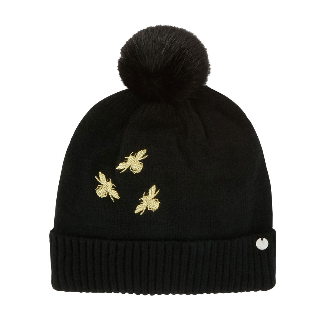 Joules Ladies Stafford Knitted Hat With Embellishment
