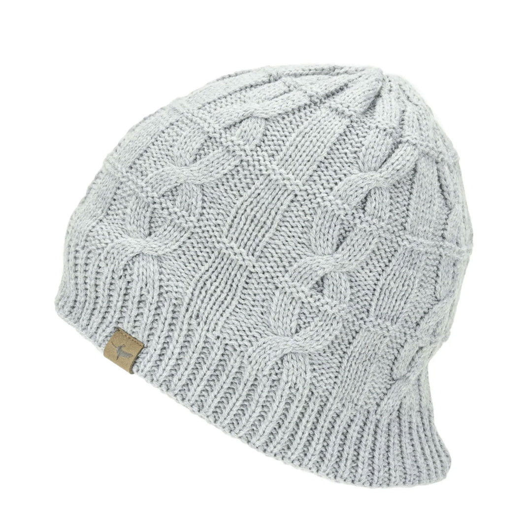 The Sealskinz Waterproof Cold Weather Cable Knit Beanie in Grey#Grey