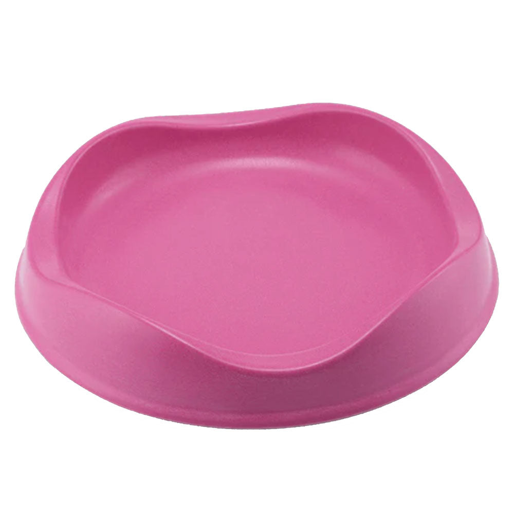 The Beco Bamboo Cat Bowl in Pink#Pink