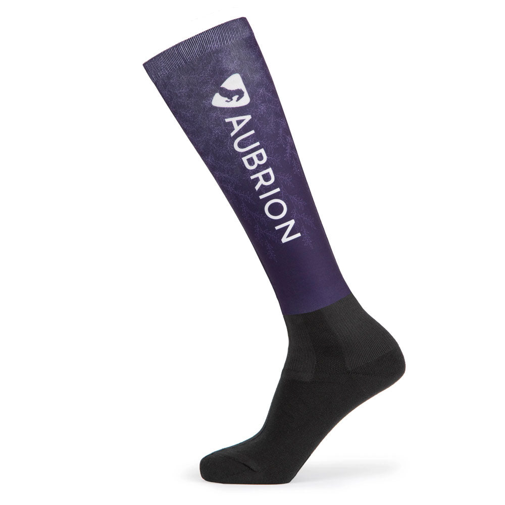 The Aubrion Adults Hyde Park XC Socks in Light Purple#Light Purple