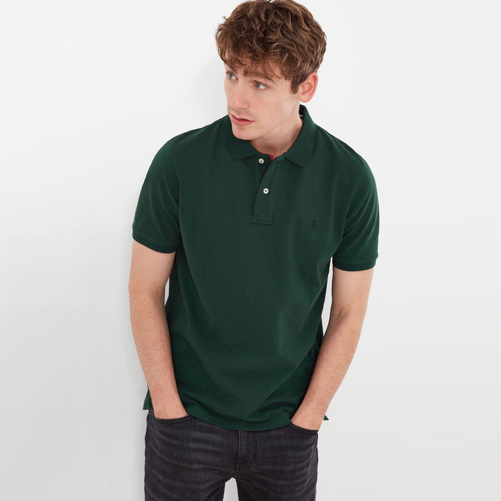 The Joules Mens Woody Polo in Dark Green#Dark Green