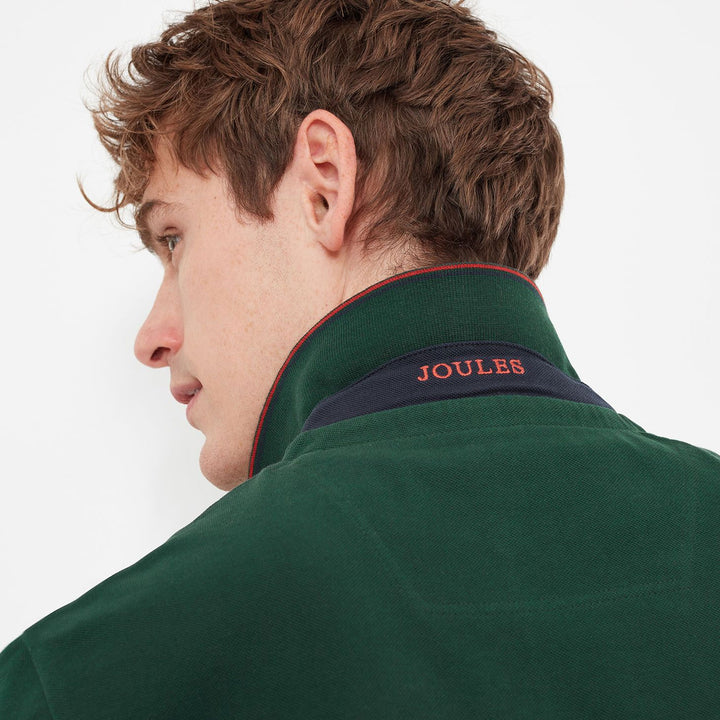 The Joules Mens Woody Polo in Dark Green#Dark Green