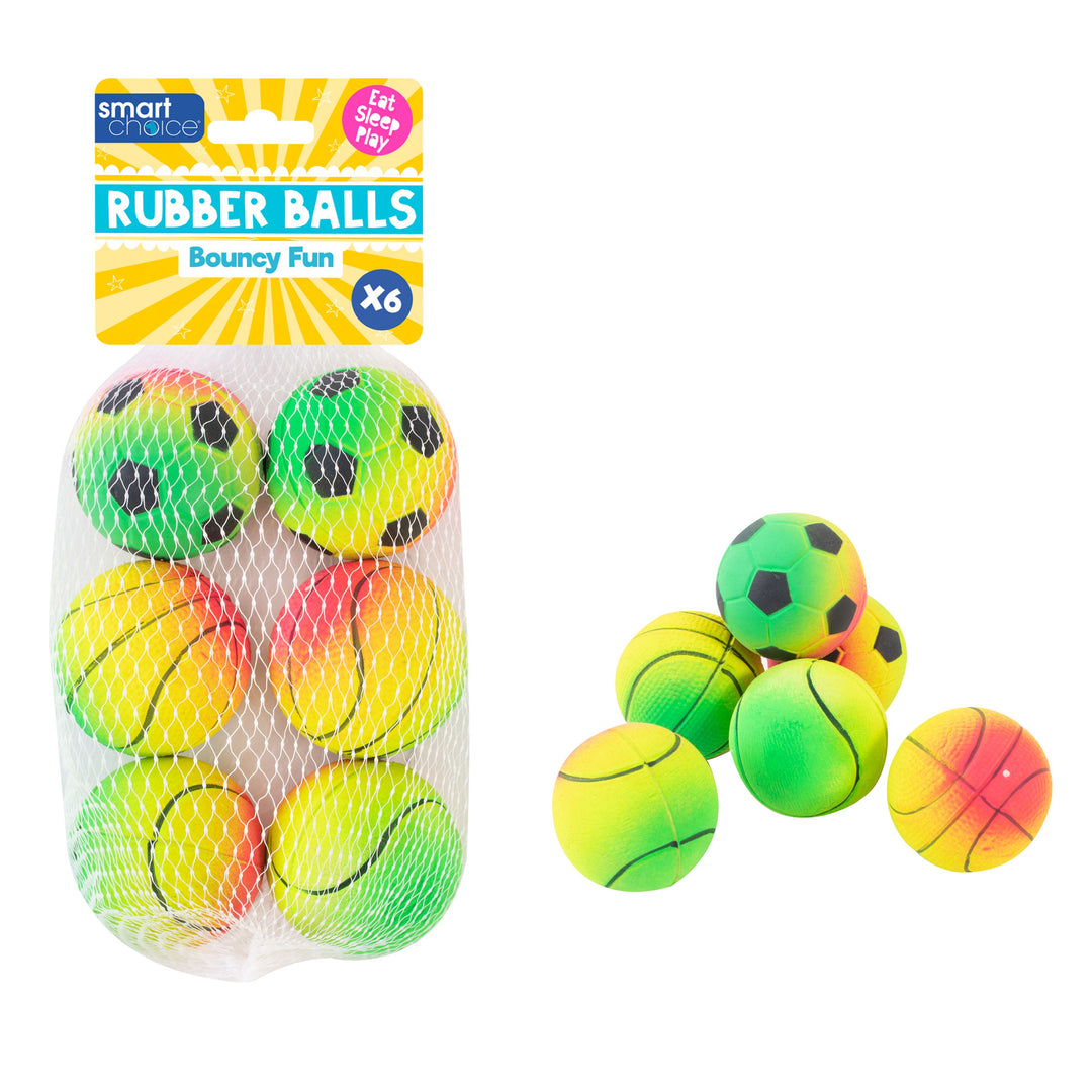 Smart Choice Summer Rainbow Rubber Balls