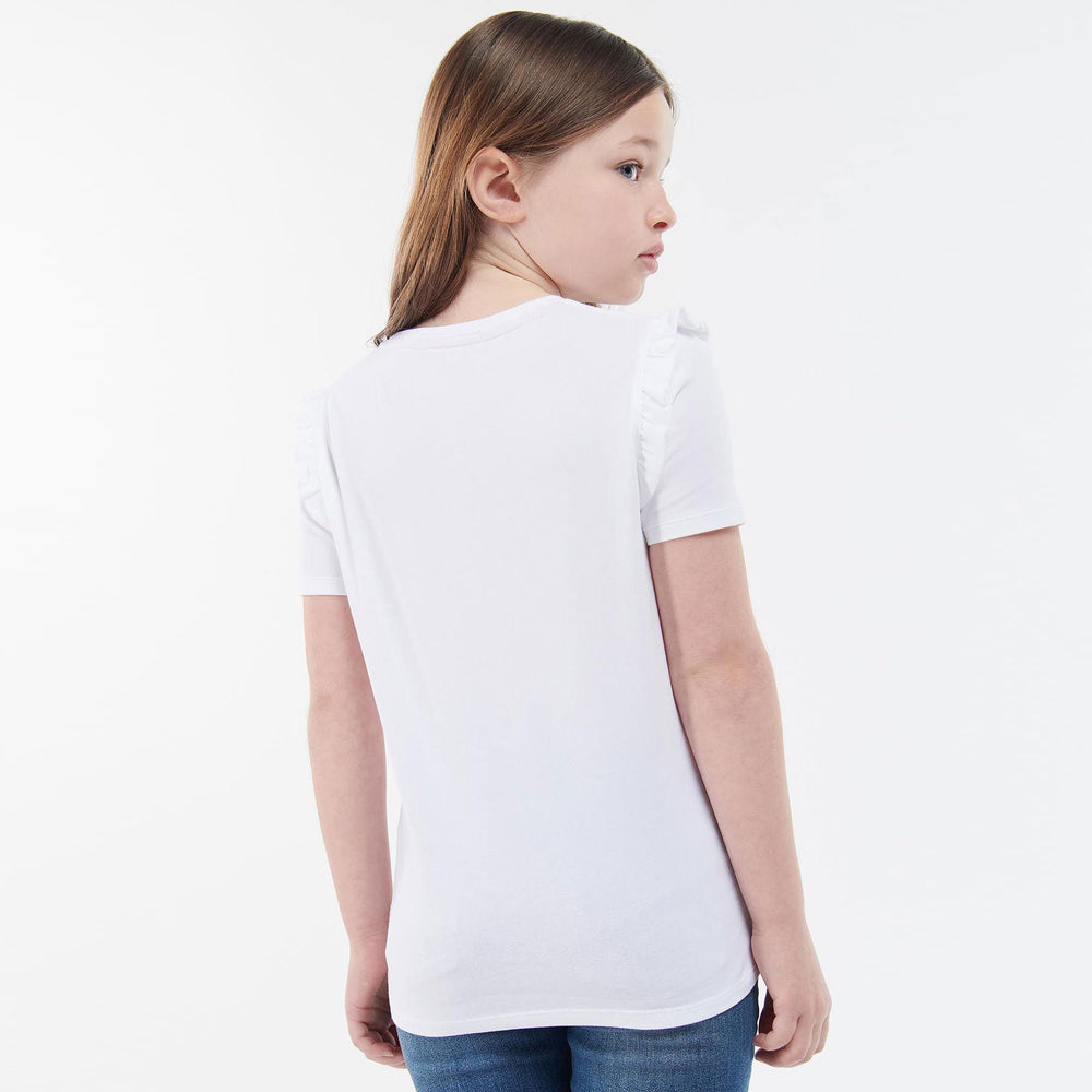 The Barbour Girls Littlebury Tee in White#White