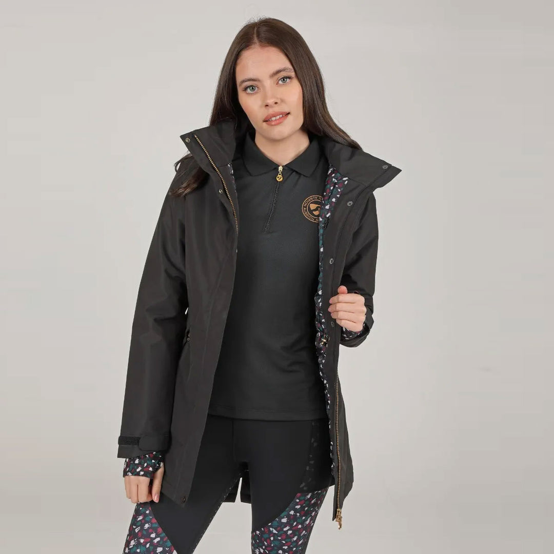 The Aubrion Ladies Woodford Coat in Dark Grey#Dark Grey