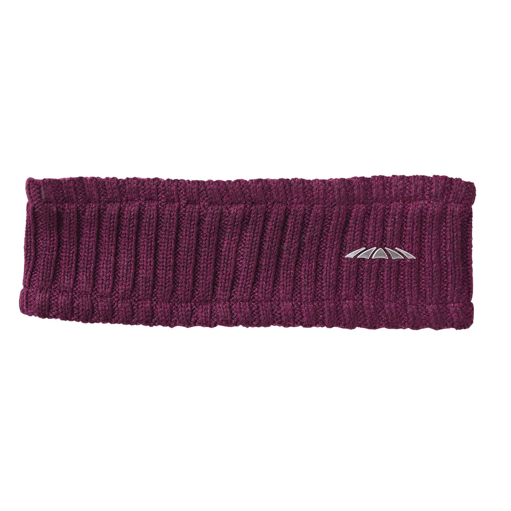 The Weatherbeeta Knit Headband Adults in Burgundy#Burgundy