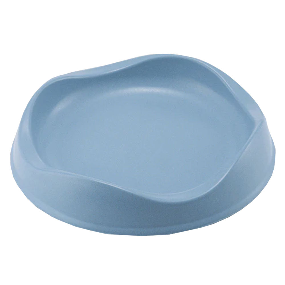 The Beco Bamboo Cat Bowl in Blue#Blue