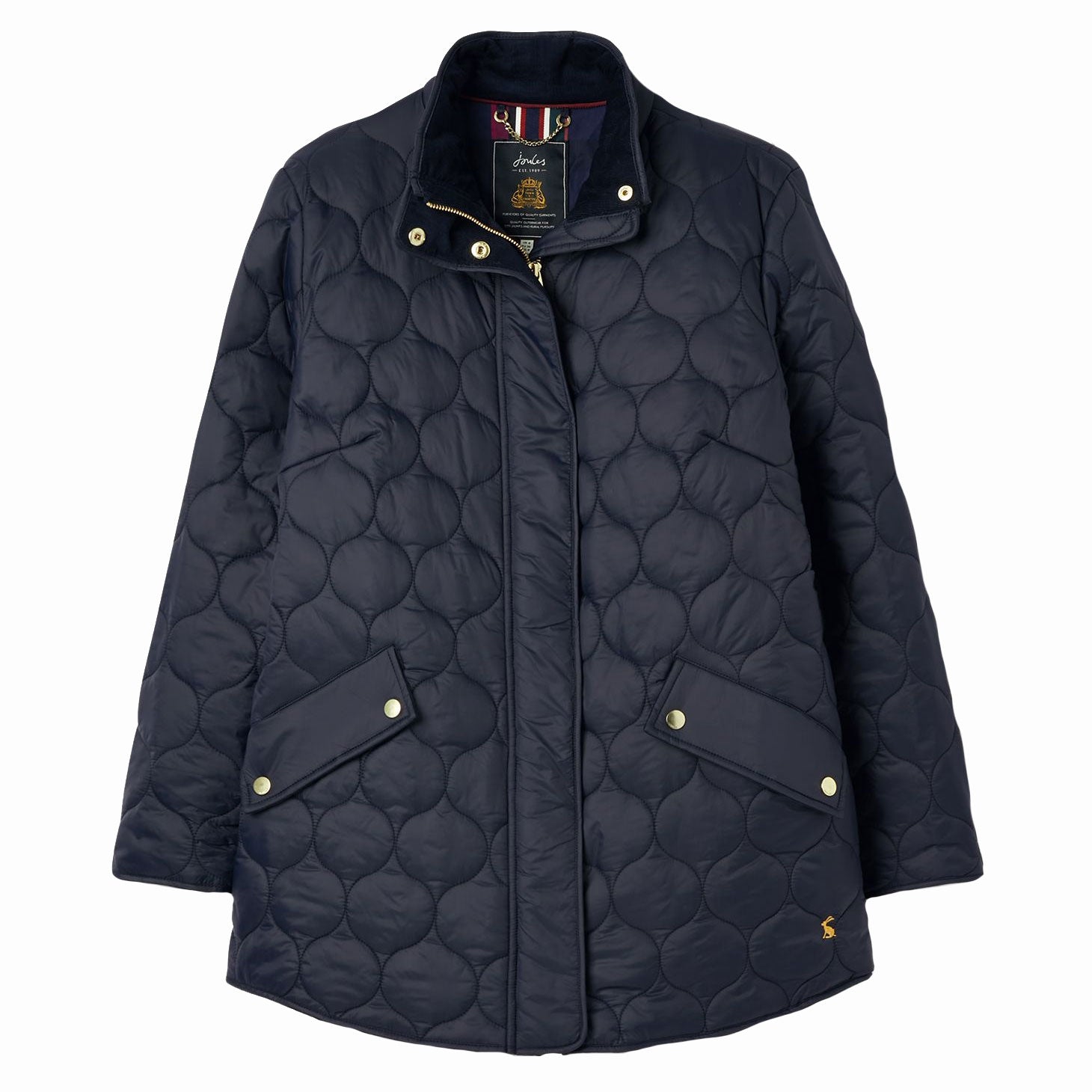 Joules daleview long quilted 2025 jacket