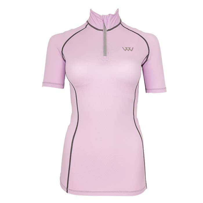 The Woof Wear Short Sleeve Performance Riding Shirt in Lilac#Lilac