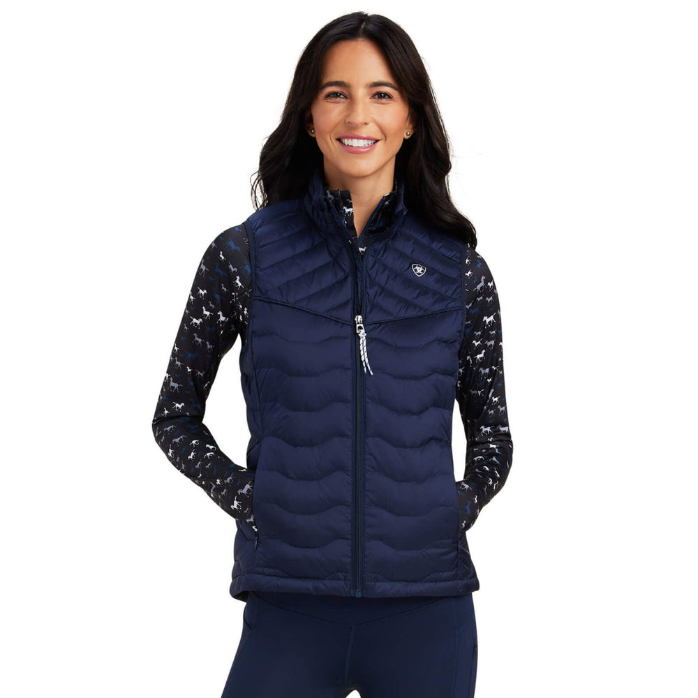 Ariat Ladies Ideal Down Gilet in Navy#Navy