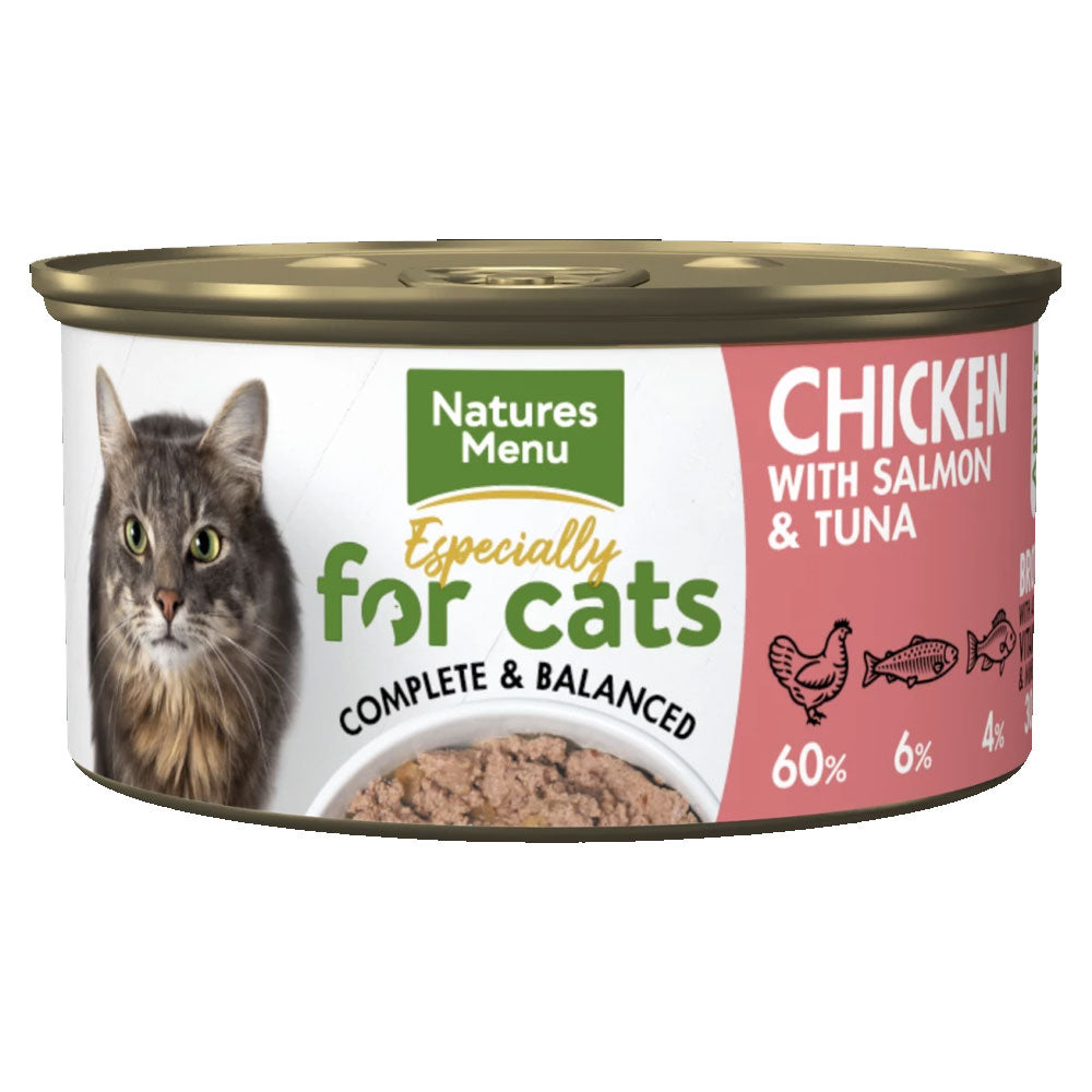 Natures Menu Cat Tin Chicken with Salmon & Tuna 85g