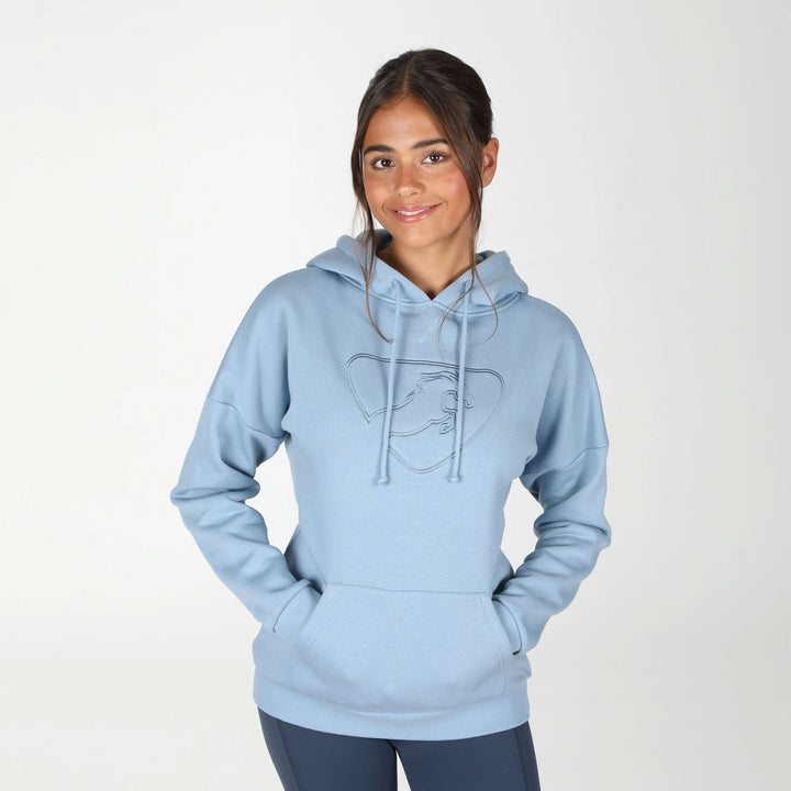 The Aubrion Ladies Serene Hoodie in Blue#Blue