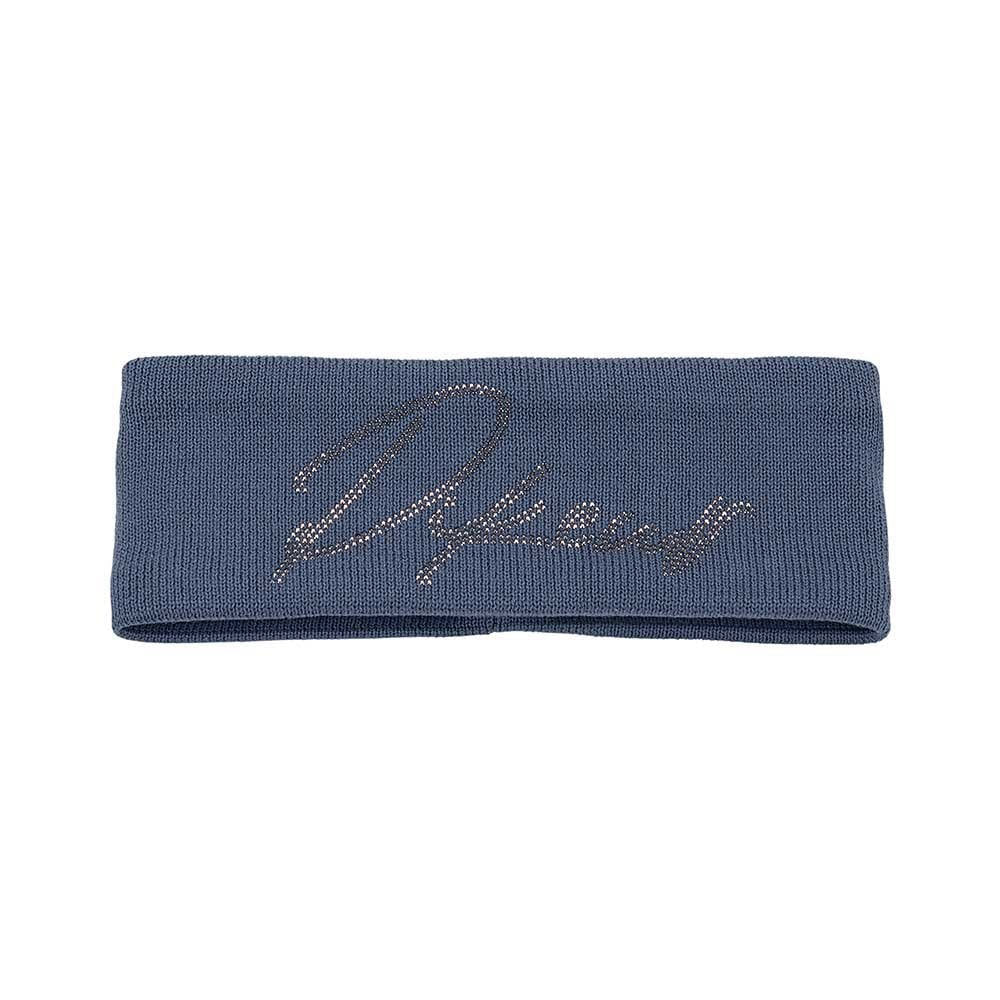 The Pikeur Ladies Knitted Logo Headband in Light Blue#Light Blue