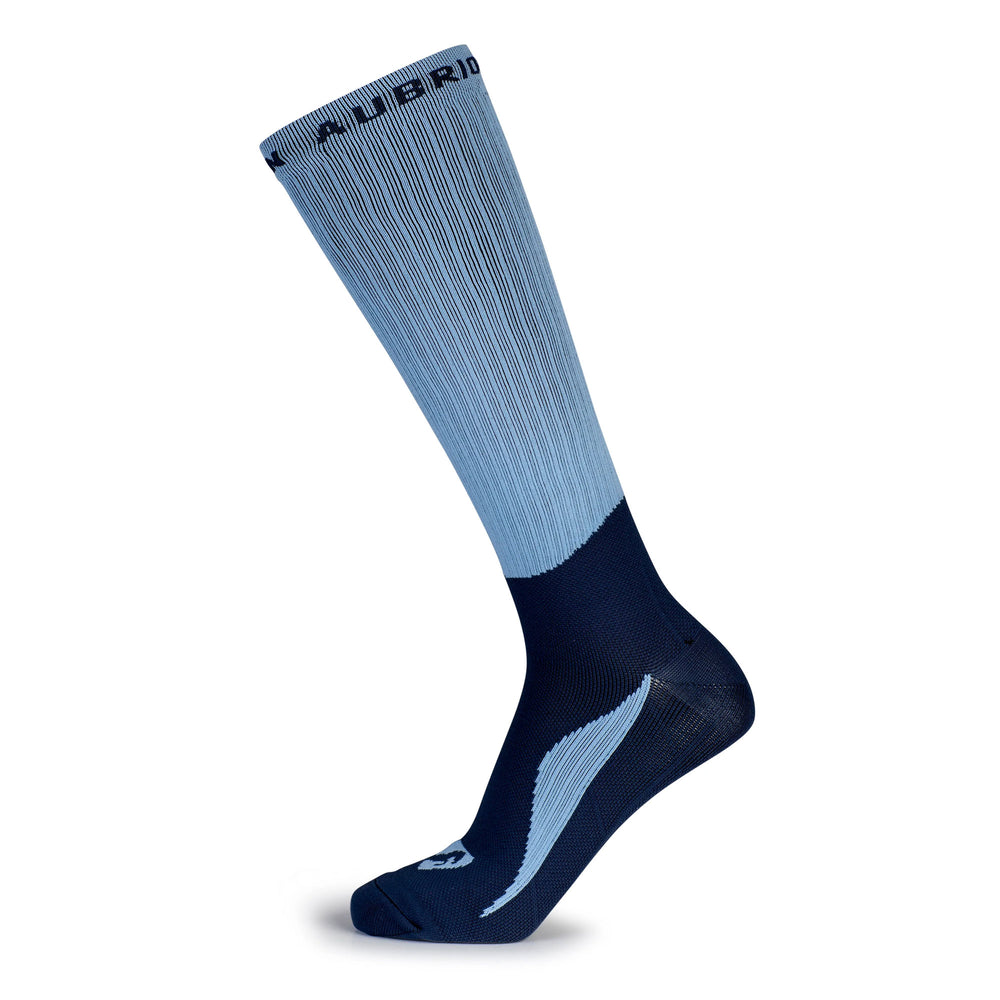 The Aubrion Ladies Tempo Compression Socks in Blue#Blue