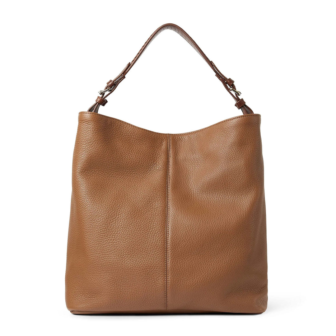The Fairfax & Favor Ladies Tetbury Full Leather Bag in Brown#Brown