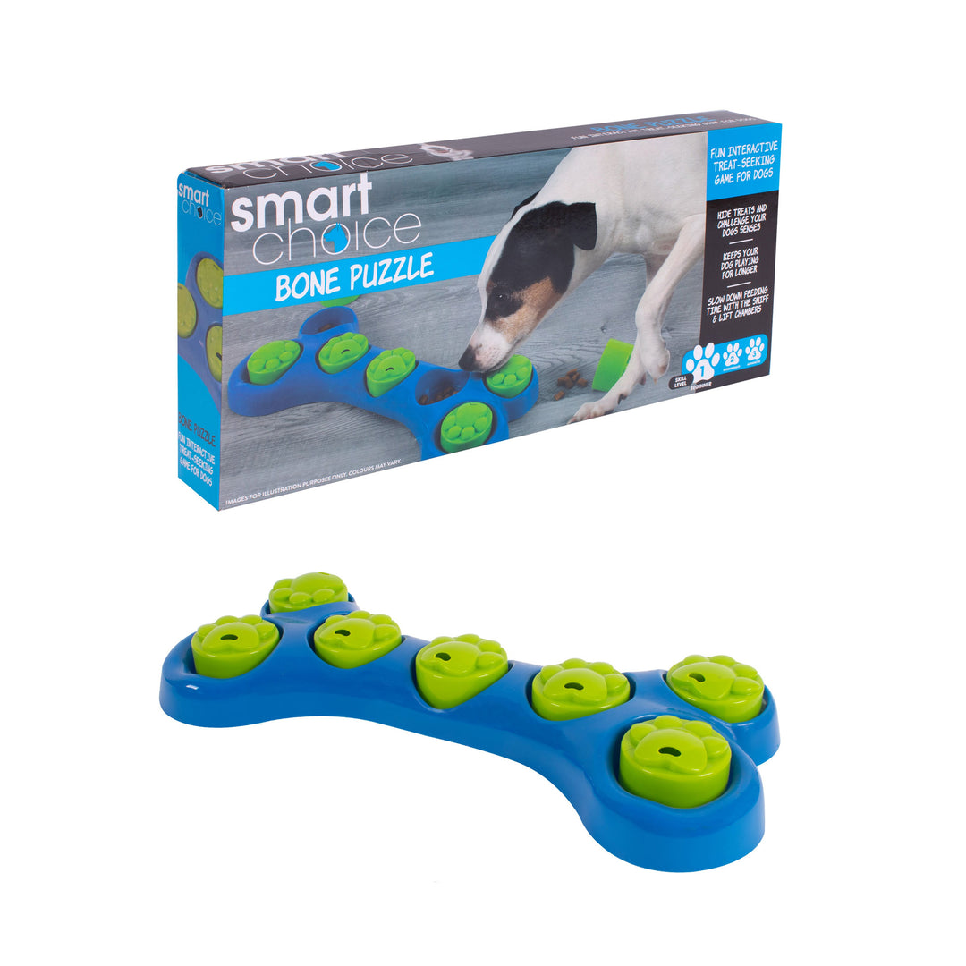 Smart Choice Bone Shaped Puzzle Treat Game For Dogs