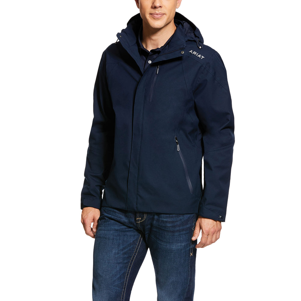 The Ariat Mens Coastal H20 Jacket in Navy#Navy