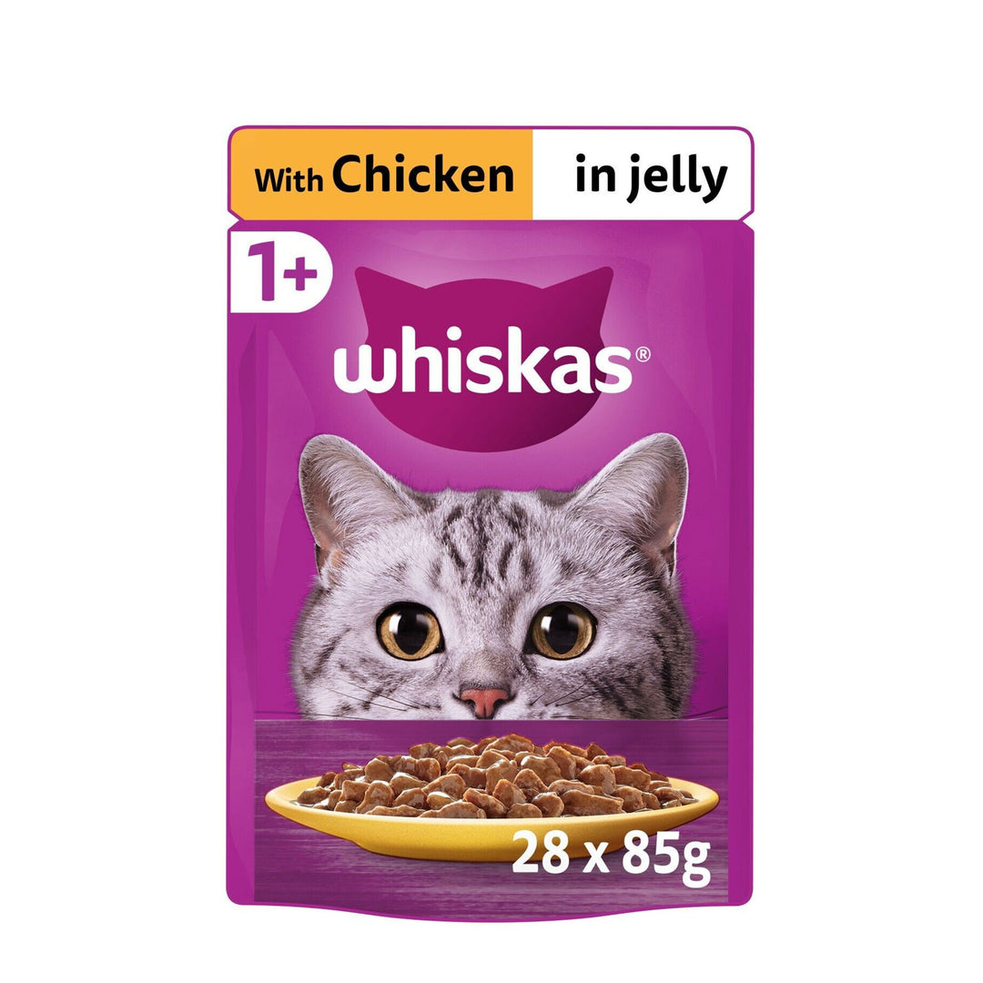 Whiskas Pouch 1+ Chicken In Jelly 28x85g 85g