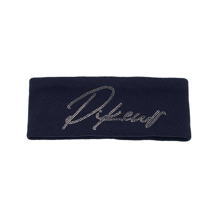 The Pikeur Ladies Knitted Logo Headband in Navy#Navy