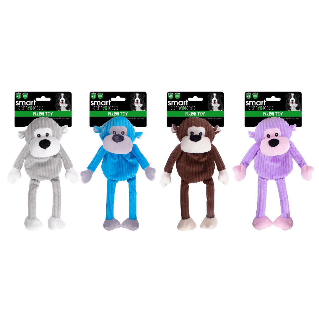 Smart Choice Plush Monkey Dog Toy