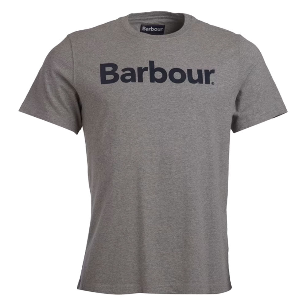 Barbour Mens Logo Tee#Grey