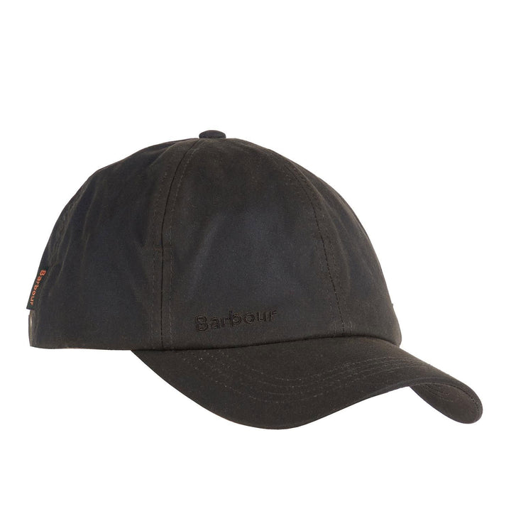 The Barbour Mens Wax Sports Cap in Green#Green