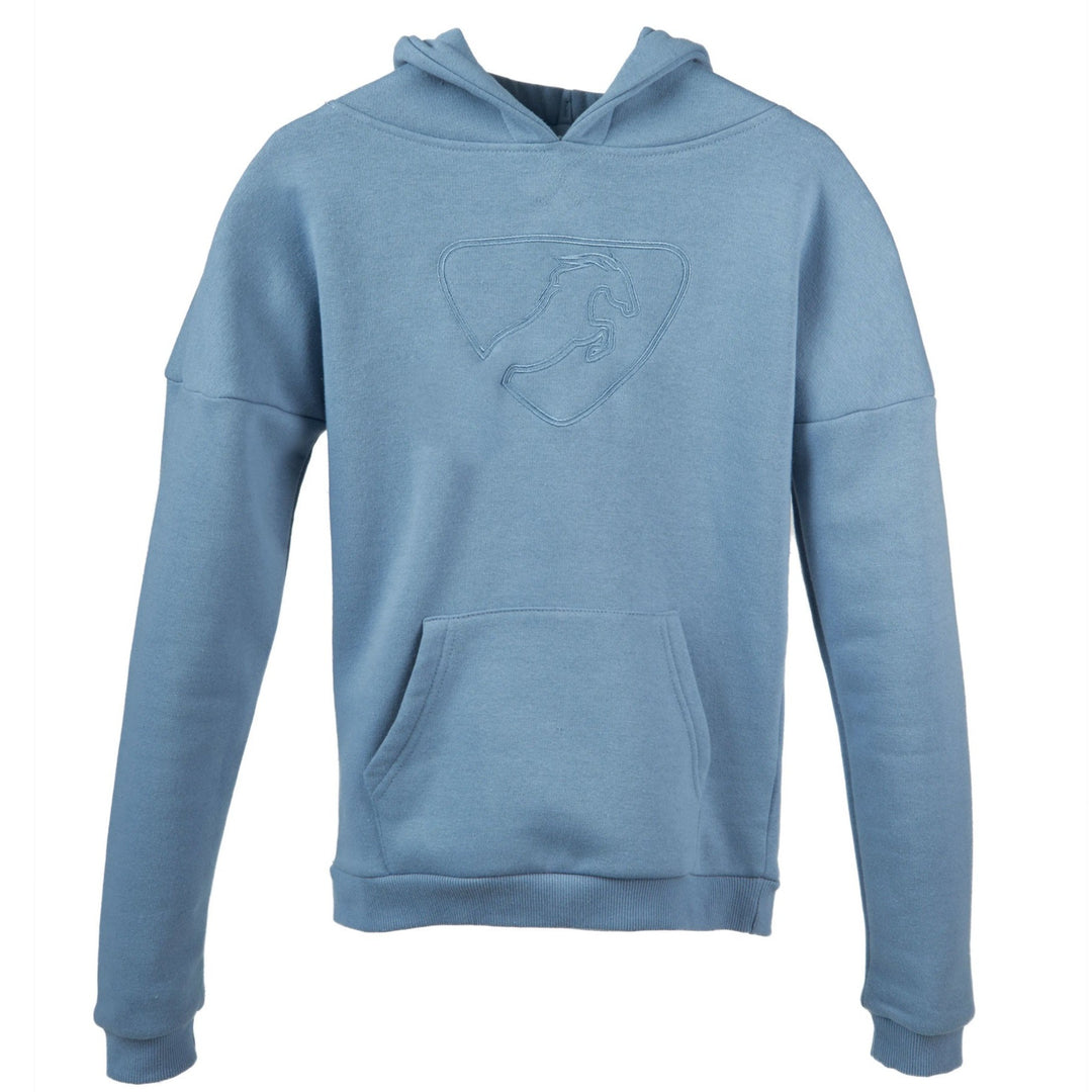 The Aubrion Young Rider Serene Hoodie in Blue#Blue