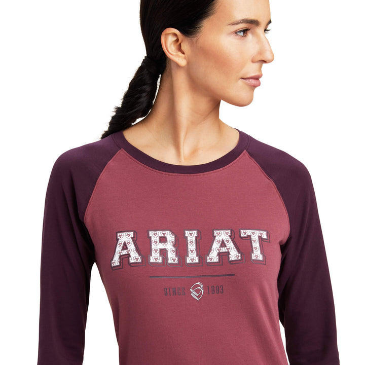 Ariat Ladies Varsity Long Sleeve T-Shirt