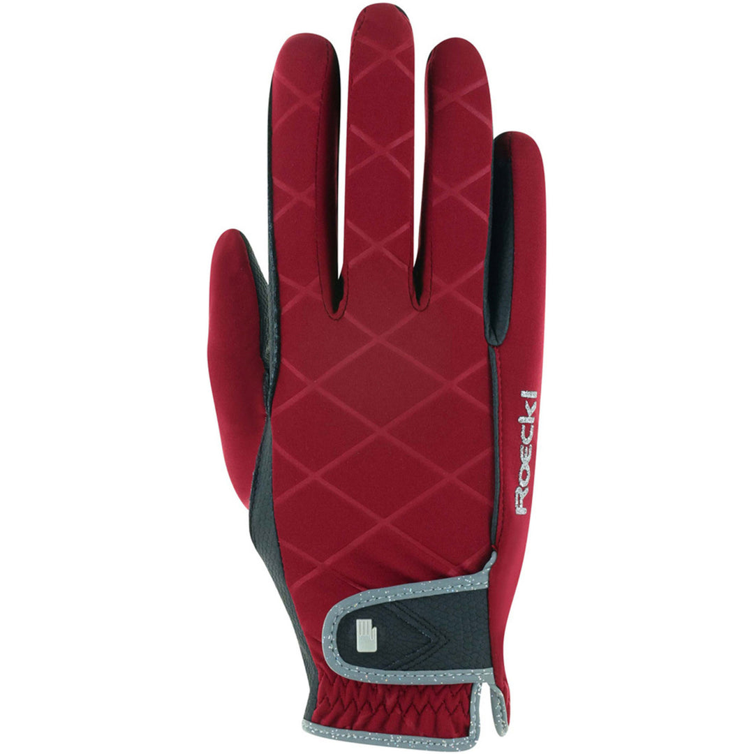 The Roeckl Ladies Julia Riding Gloves in Red#Red