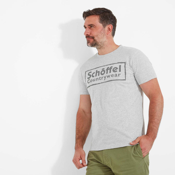The Schoffel Mens Heritage T-Shirt in Grey#Grey