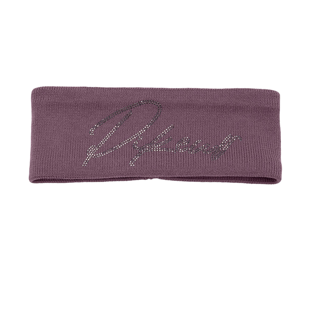 The Pikeur Ladies Knitted Logo Headband in Purple#Purple
