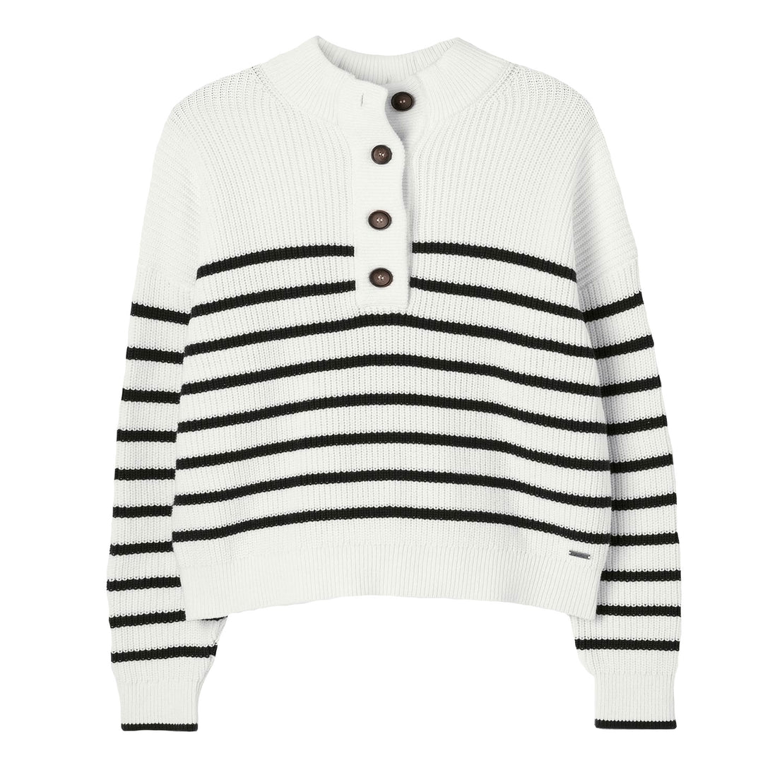 Joules Ladies Cove Button Through Chunky Jumper