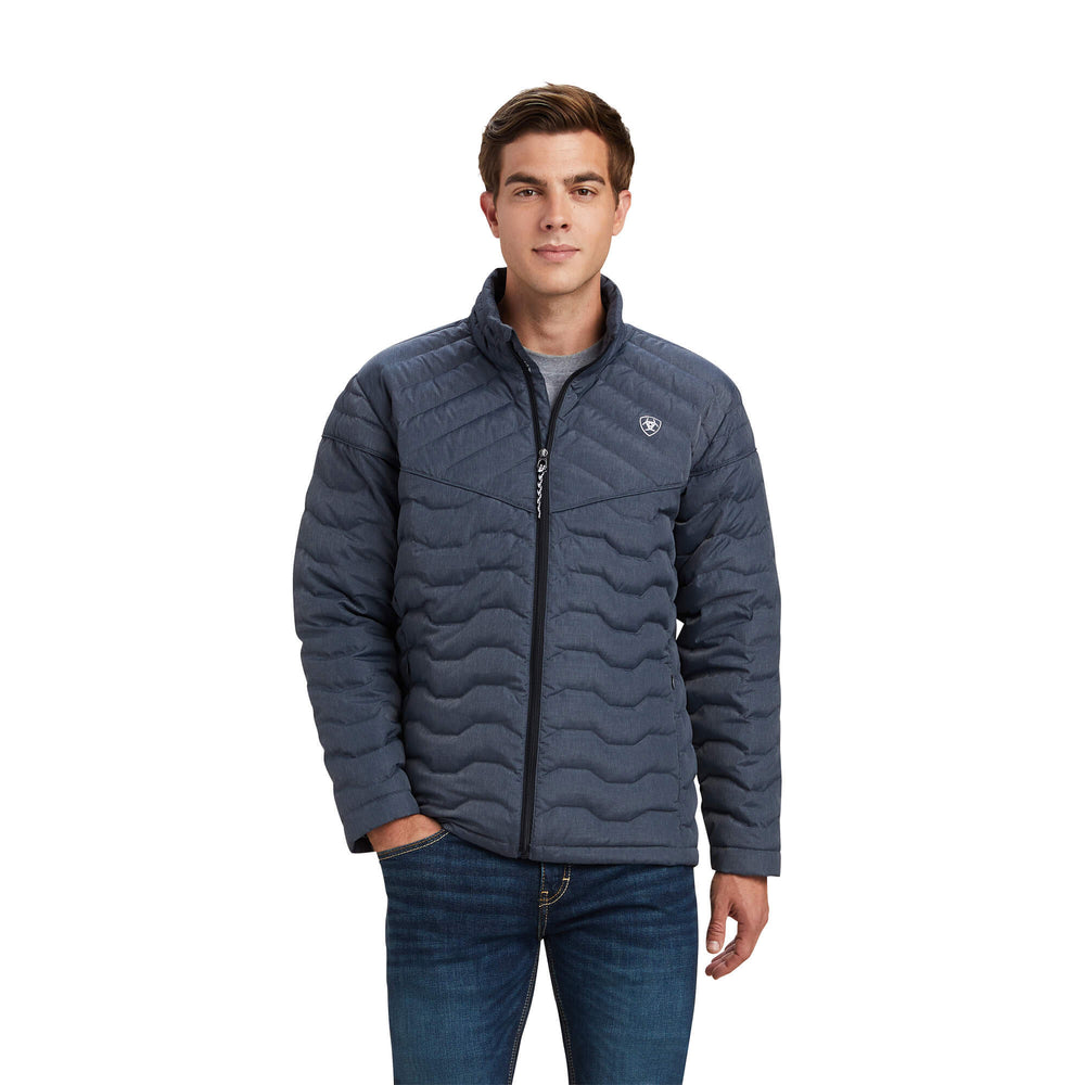 The Ariat Mens Ideal Down Jacket in Dark Grey#Dark Grey