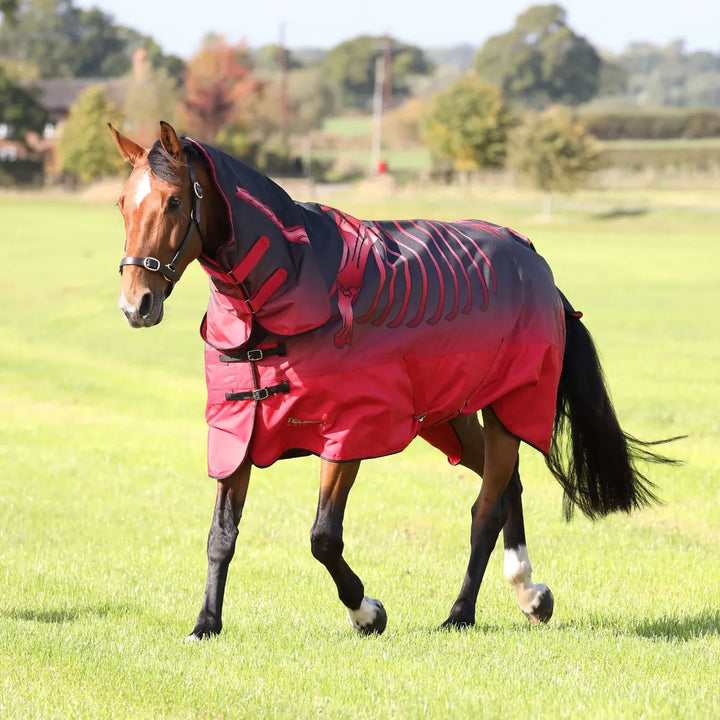The Shires Tempest Original 100g Combo Turnout in Red Print#Red Print