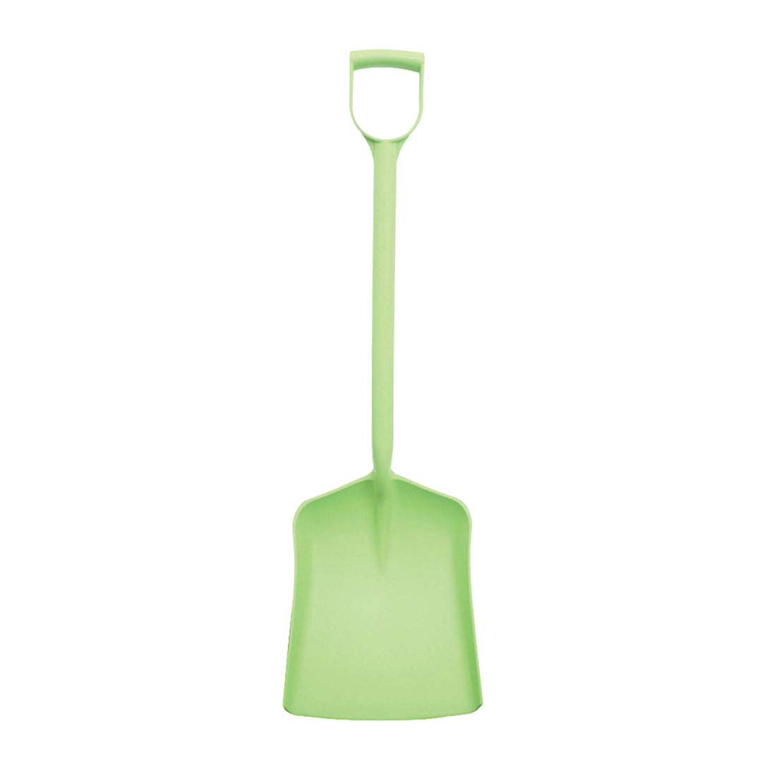 The Perry Equestrian One Piece Moulded Polypropylene Shovel in Green#Green
