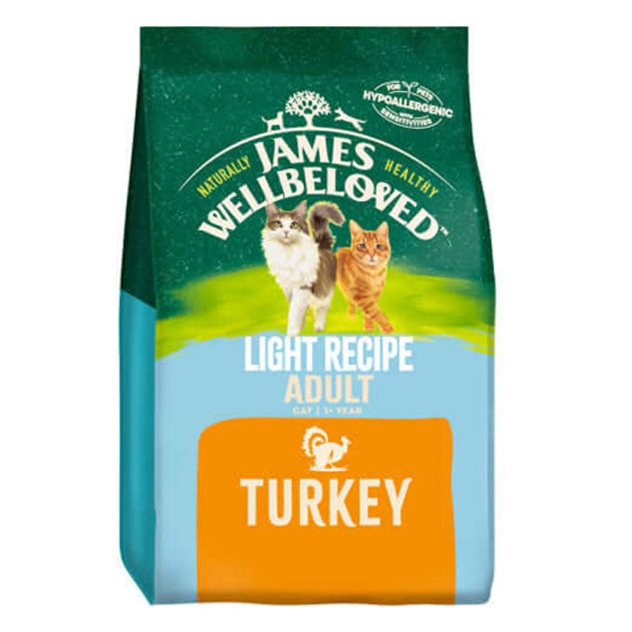 James Wellbeloved Light Complete Dry Cat Food with Turkey 1.5kg