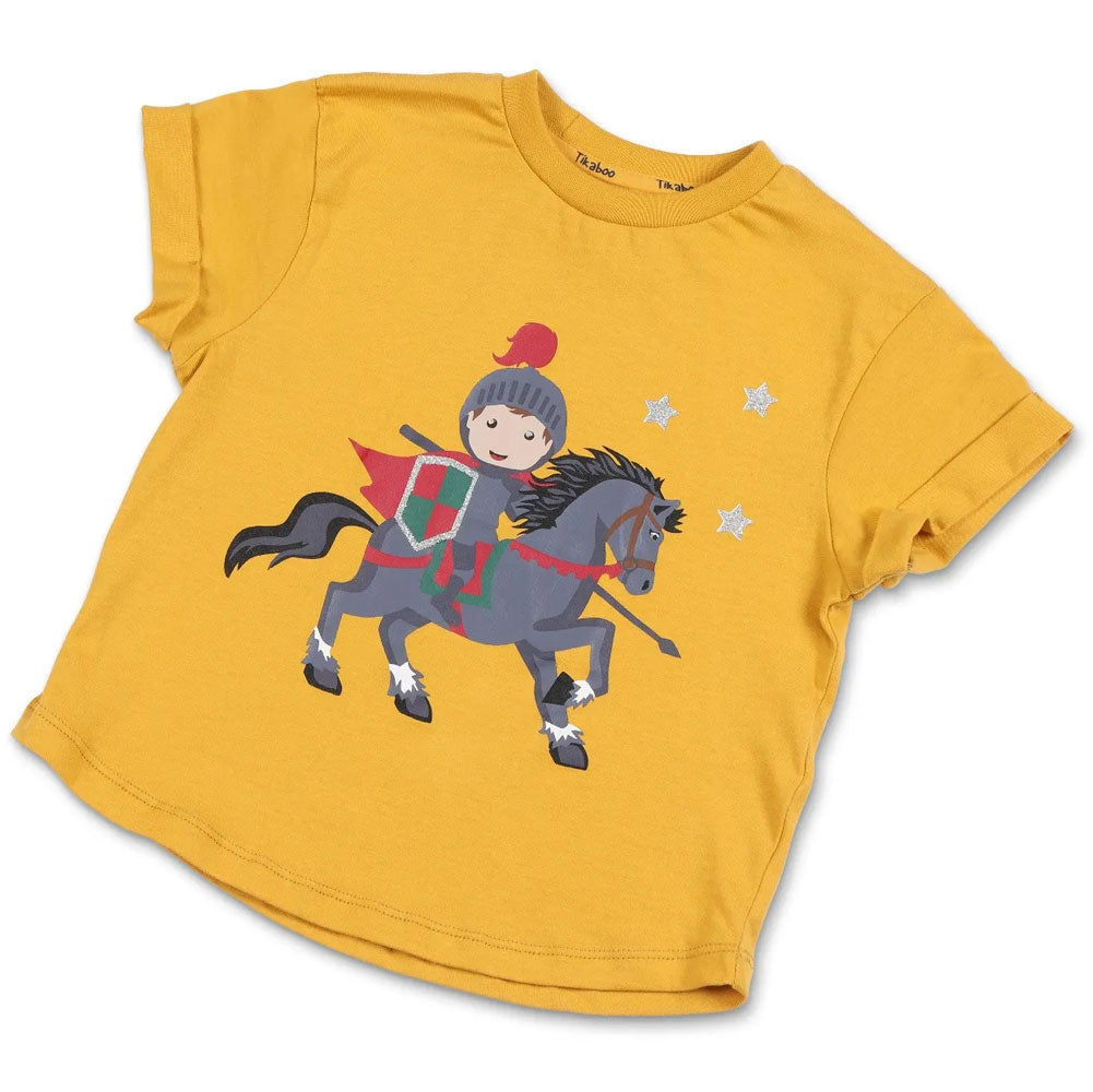 The Shires Childs Tikaboo T-Shirt in Mustard#Mustard