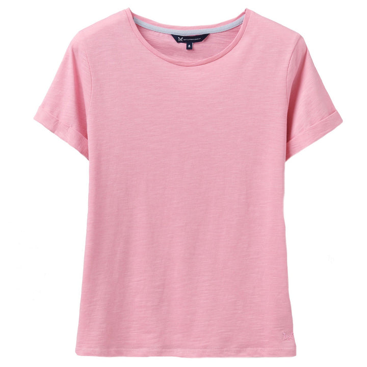 Crew Ladies Perfect Crew Slub T-Shirt#Light Pink