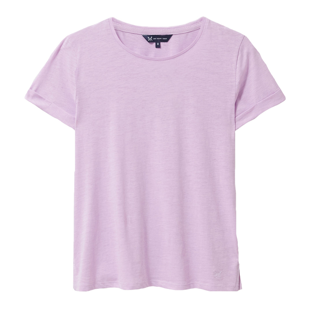 Crew Ladies Perfect Crew Slub T-Shirt#Light Purple
