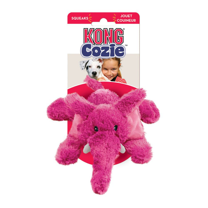 KONG Cozie Brights Safari Plush Dog Toy