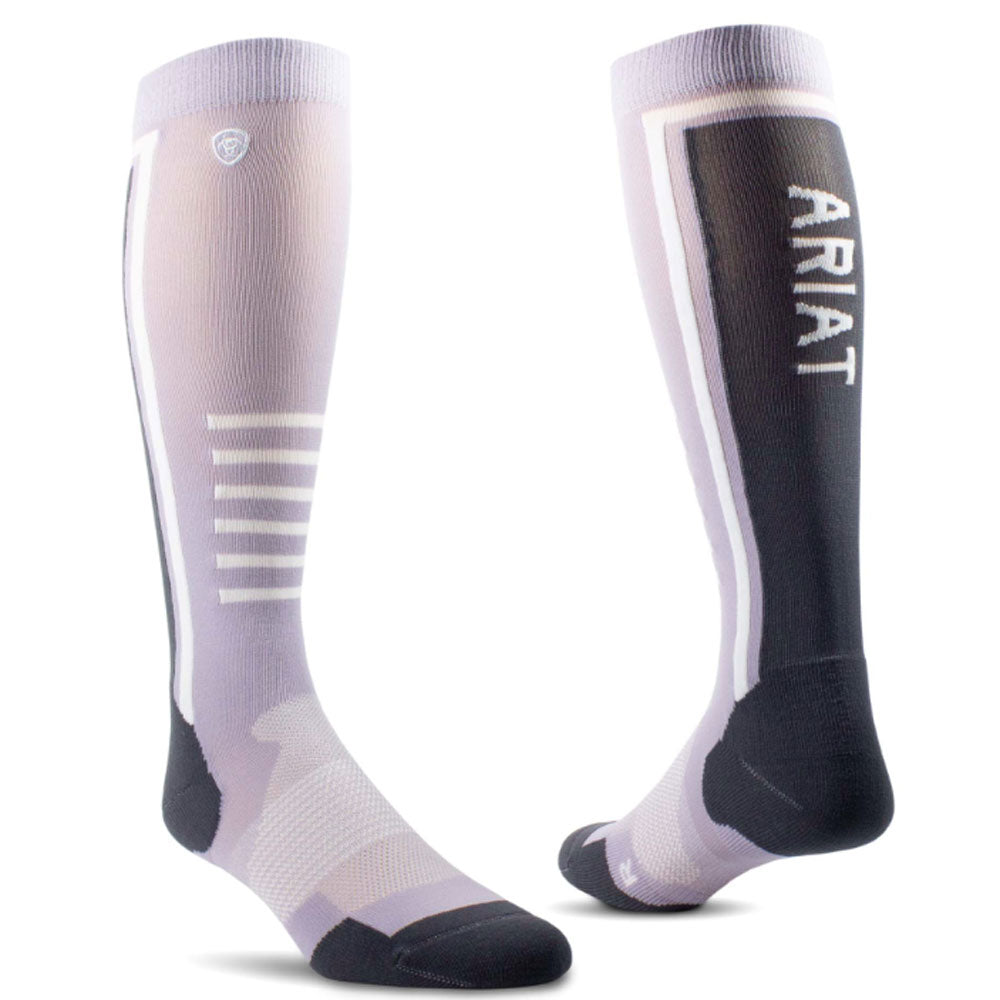 Ariat Tek Slimline Performance Socks in Light Purple#Light Purple