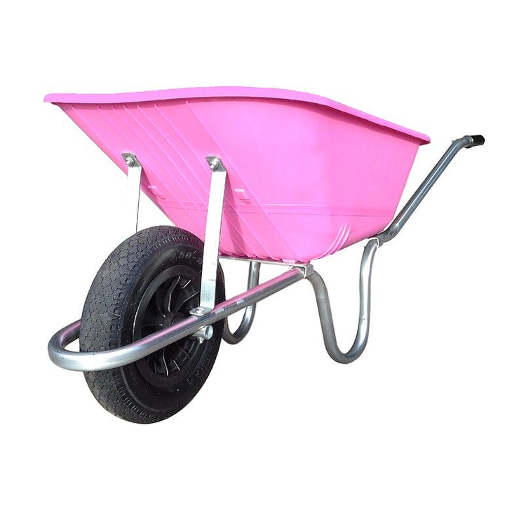 The Reliance 110L Wheelbarrow in Pink#Pink