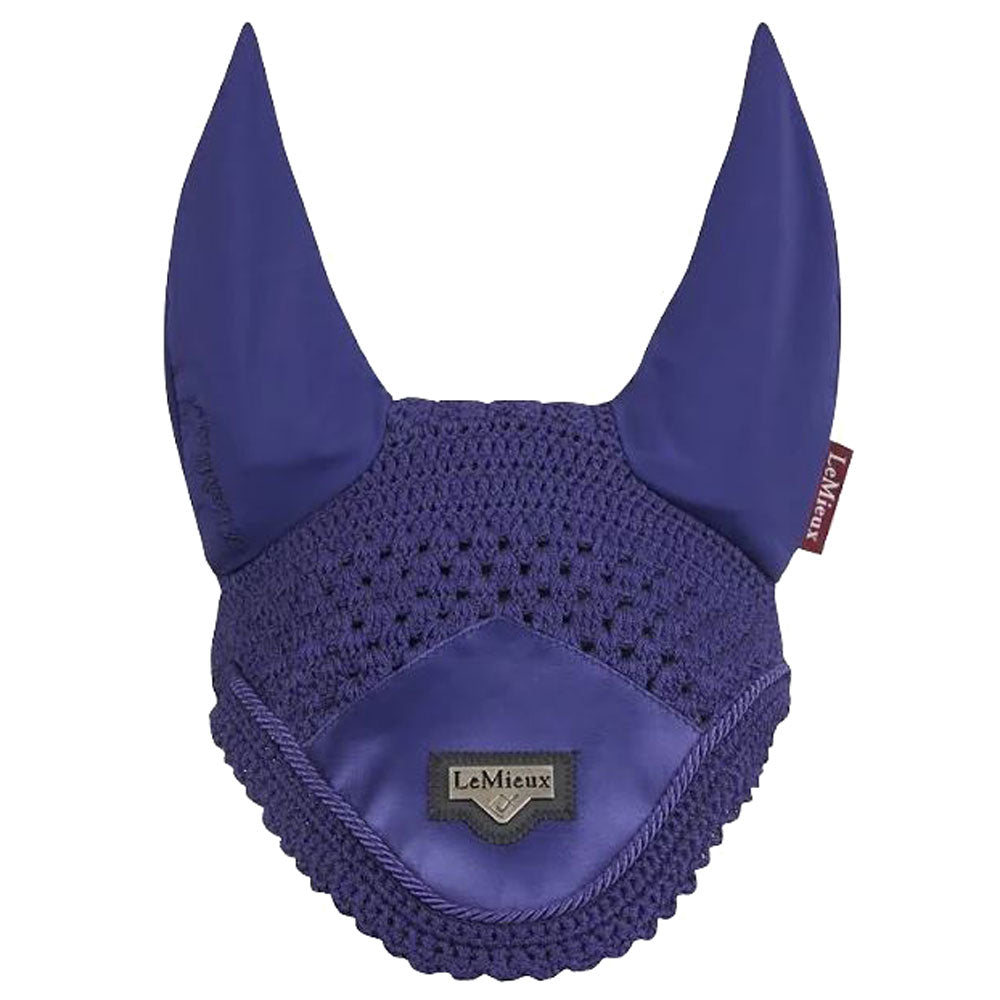 LeMieux Loire Satin Fly Hood in Ink Blue#Ink Blue