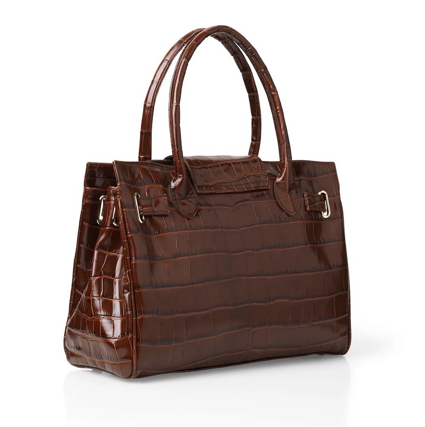 Fairfax & Favor Ladies Windsor Conker Leather Handbag