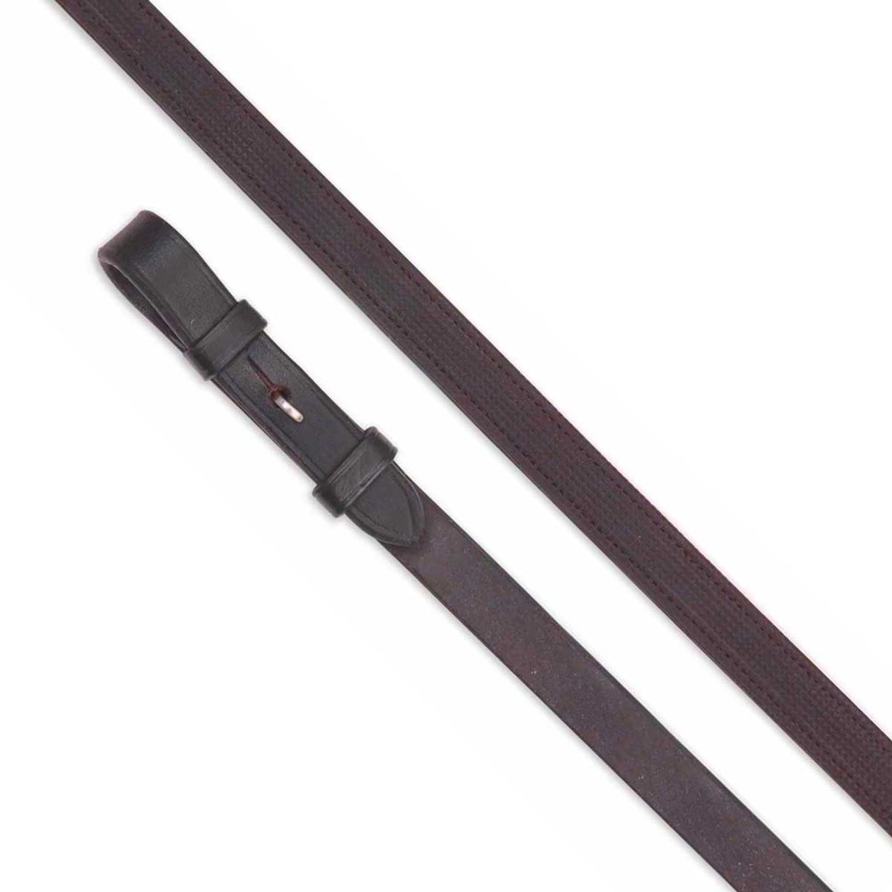 The Shires Aviemore 1/2 inch Dressage Reins in Brown#Brown