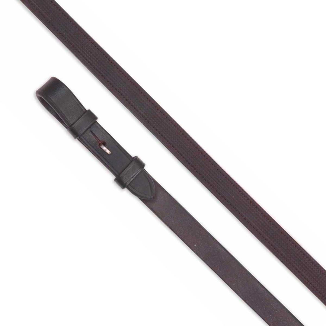 The Shires Aviemore 5/8 inch Dressage Reins in Brown#Brown