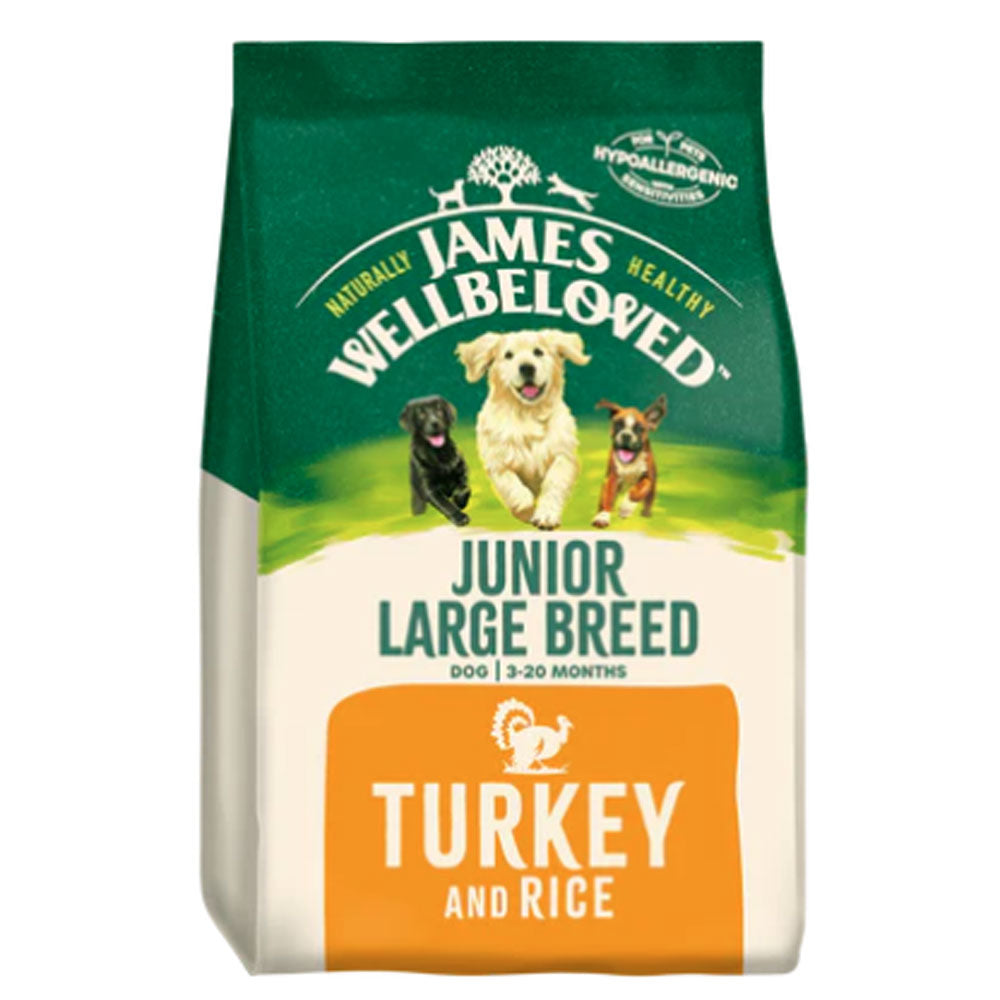 James Wellbeloved Dog Junior Large Breed Turkey & Rice 15kg