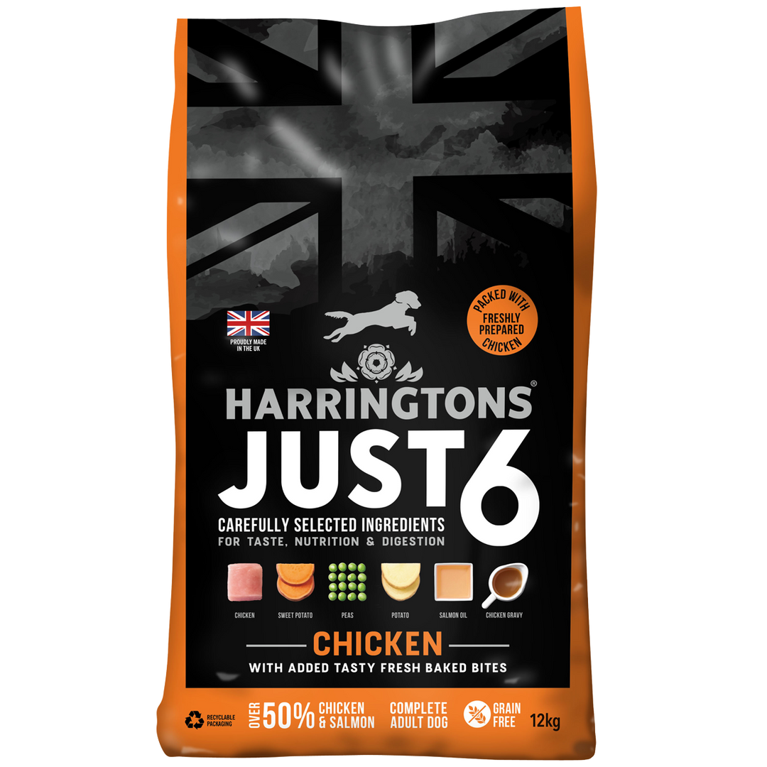 Harringtons Just 6 Chicken Vegetable Dog Food Millbry Hill