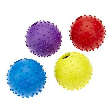 Classic Rubber Pimple Ball With Bell for Dogs Small