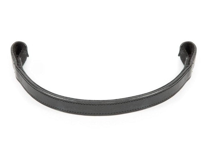 The Shires Aviemore Plain Leather Browband in Black#Black
